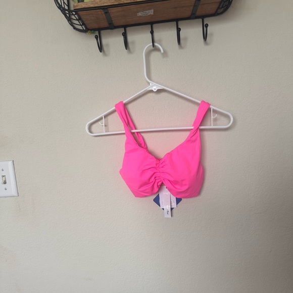 Pink Ruched Bikini Top - Picture 5 of 10